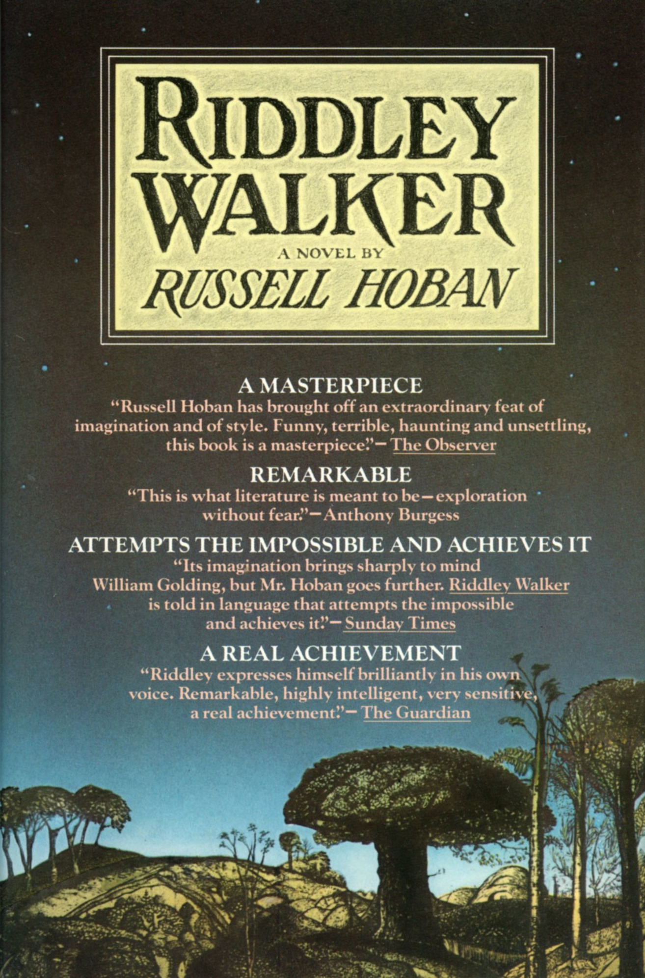 Russell Hoban: Riddley Walker (Hardcover, 1981, Summit Books)